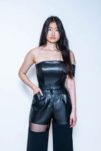 Load image into Gallery viewer, KAMAAL Top - Faux Leather | Bustier with Arm Band
