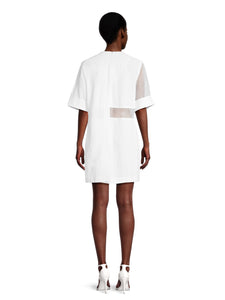 DALMAR - Linen | Oversized Shift Dress with Sheer Sleeve