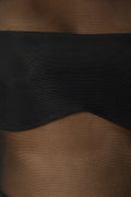 OSTARA Black Sheer Knit Top