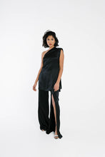 Load image into Gallery viewer, MEJA Pants |  Wide Leg Pants with Asymmetrical Front Slit

