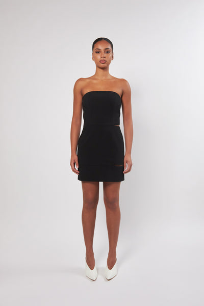 isidora strapless mini dress Ivory Sparkle Mini Dress