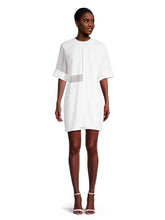 Load image into Gallery viewer, DALMAR - Linen | Oversized Shift Dress with Sheer Sleeve
