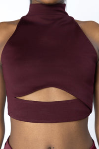 TITIAN Halter Knit Crop Top