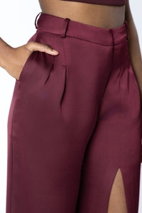 VERONA Wide Leg Slit Pants