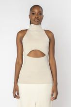 Load image into Gallery viewer, TERASU Halter Cut-out Knit Top
