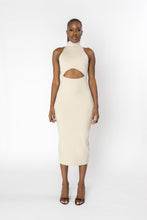 Load image into Gallery viewer, SISTINE Halter Knit Midi Dress
