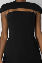 Load image into Gallery viewer, SANZIO Black Cap Sleeve Top
