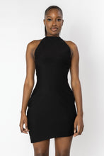 Load image into Gallery viewer, INNANA Halter Asymmetric Mini Dress
