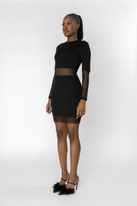 ZEFFA Asymmetric Mini Dress