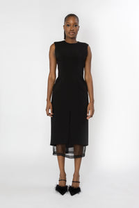 SEPHONE Sleeveless Midi Dress