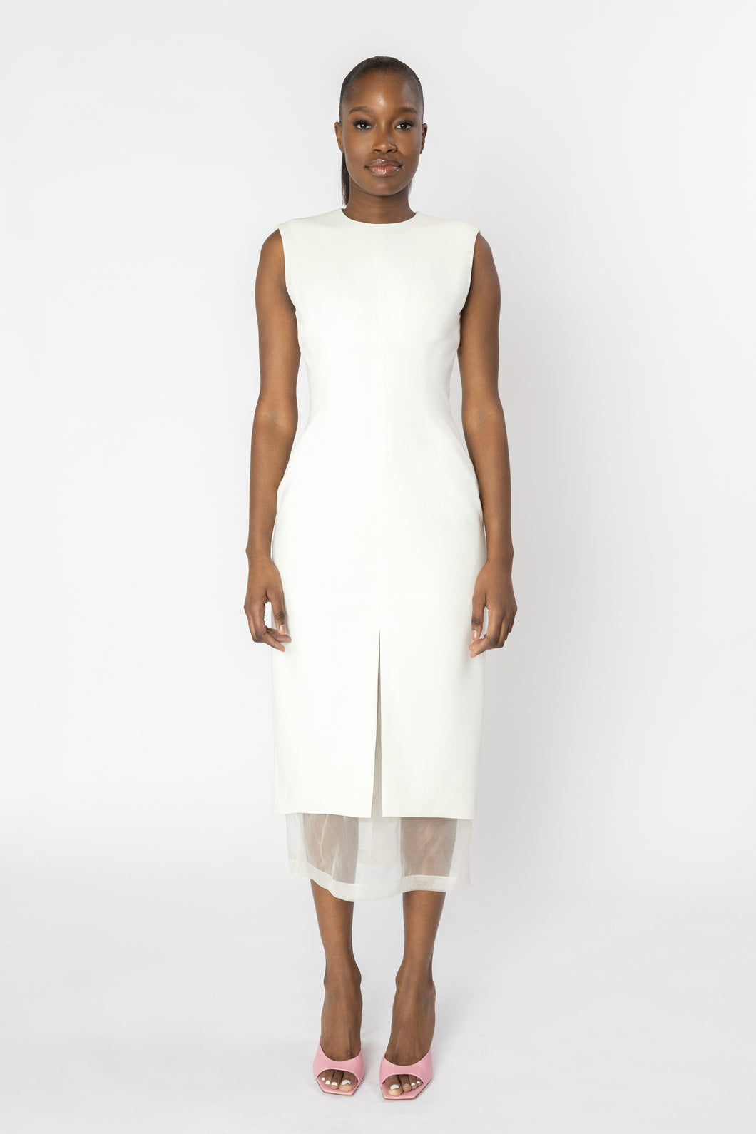 SEPHONE Sleeveless Midi Dress