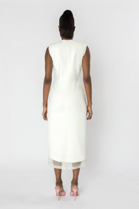 SEPHONE Sleeveless Midi Dress