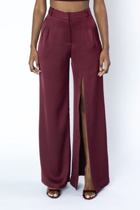 VERONA Wide Leg Slit Pants