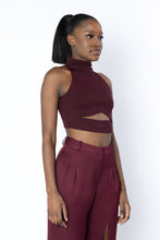 Load image into Gallery viewer, TITIAN Halter Knit Crop Top
