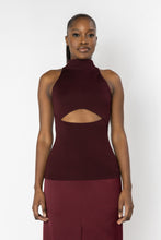 Load image into Gallery viewer, TERASU Halter Cut-out Knit Top
