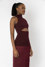 Load image into Gallery viewer, TERASU Halter Cut-out Knit Top
