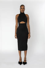 Load image into Gallery viewer, SISTINE Halter Knit Midi Dress
