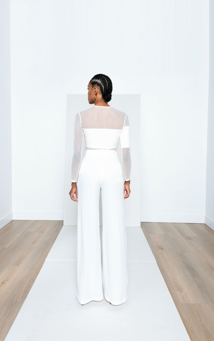 SAKU Long Sleeve Knit Top