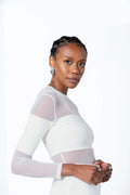 SAKU Long Sleeve Knit Top