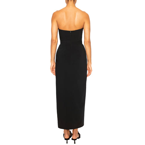 IMAN Strapless Cut Out Dress
