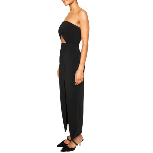 IMAN Strapless Cut Out Dress