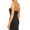 IMAN Strapless Cut Out Dress