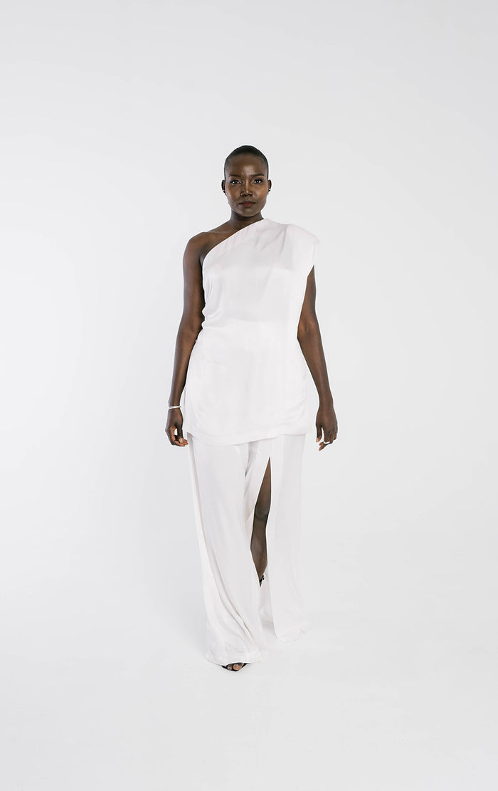 AZZAH Off-Shoulder Top with 3-Tiered Sleeves